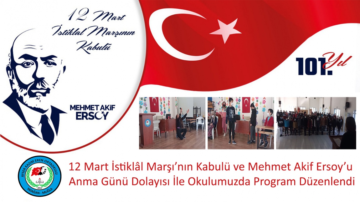 Program - 12 Mart İstiklal Marşının Kabulü ve Mehmet Akif Ersoy'u Anma Günü
