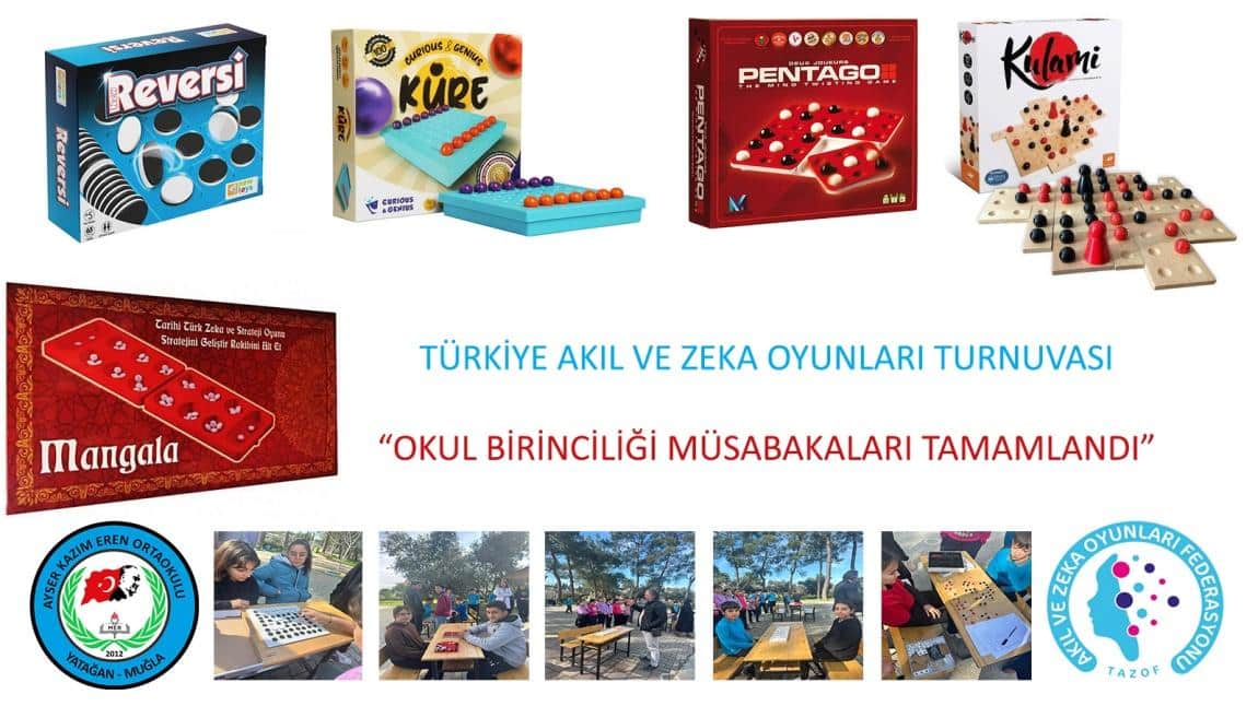 Türkiye Akıl ve Zeka Oyunları Turnuvası - Okul Elemeleri Tamamlandı